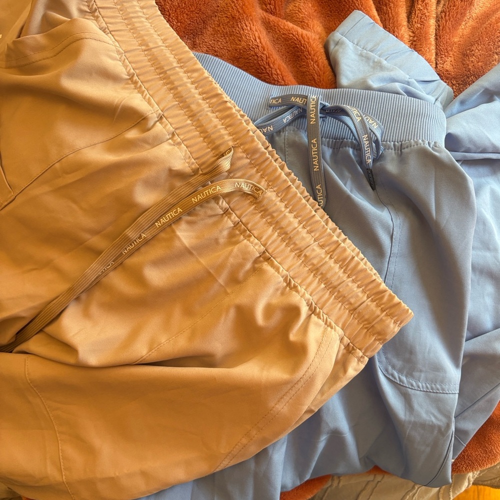 ( Double Sale) Nautica Men's Light Blue/ Tan Cargo Pants